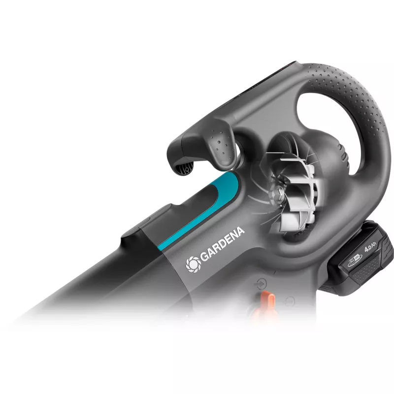 Gardena PowerJet Collect 18V P4A Solo aspiratore/soffiatore per foglie a batteria, grigio/nero, 14895-55