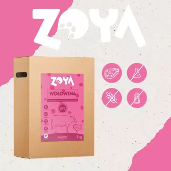 Cibo secco per cani ZOYA ColdPRO Beef 9 kg — alimento completo per cani adulti, 27% proteine, 9,5% grassi, senza glutine, senza zuccheri