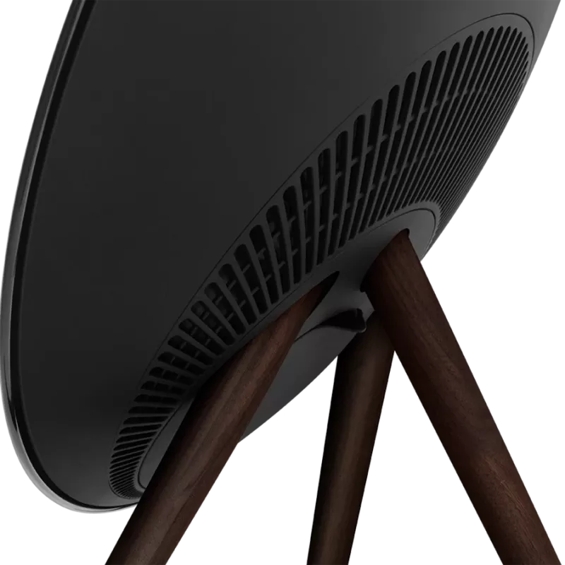 Lautoparlante Beosound A9 5. Generation Black Anthracite (retro nero/copertura nera/gambe Dark Oak)