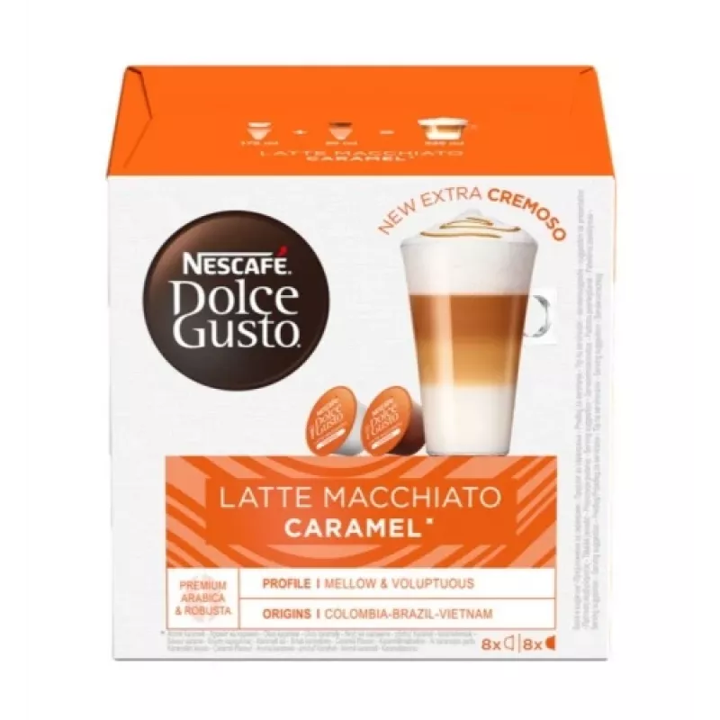 Nescafe Dolce Gusto Caramel Latte Macchiato caffè, 16 capsule