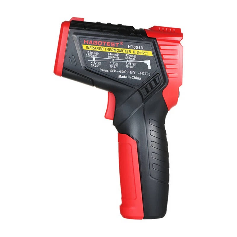 Pirometro laser digitale Habotest HT651D — termometro a infrarossi senza contatto