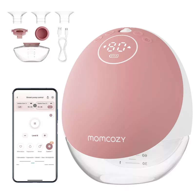 Tiralatte Momcozy M9 Single rosso 150ml