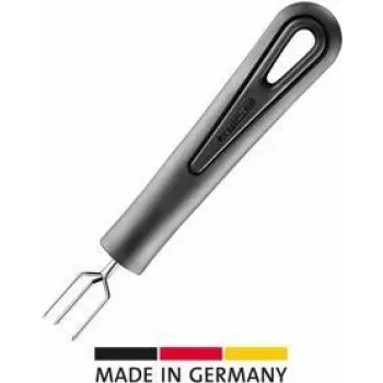 Forchetta pelapatate Westmark Gentle nero modello 28142270, rebbi in acciaio inox, manico in plastica
