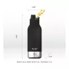 Asobu - Dog Bowl Buddy - borraccia in acciaio inox con 2 ciotole nero