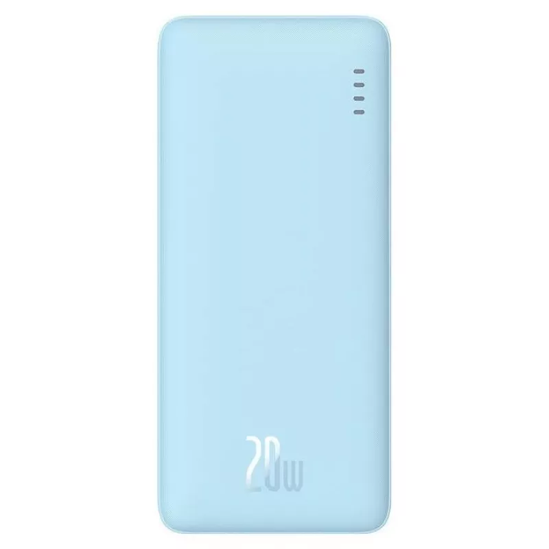 Powerbank portatile Baseus Airpow 10000 mAh, 20W, LiPo, USB-C + USB-A, blu