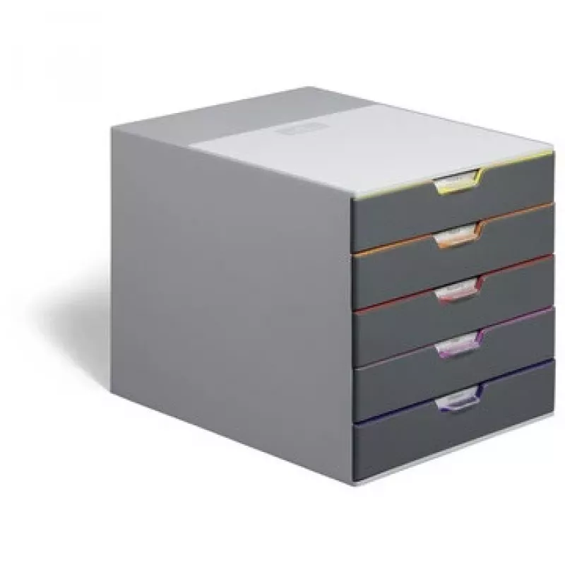 Durable VARICOLOR 5 Cassettiera, 5 cassetti, multicolore