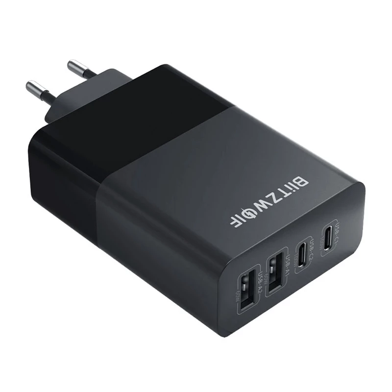 Alimentatore da rete BlitzWolf BW-S29 120W nero — alimentatore USB, ricarica rapida multi-porta