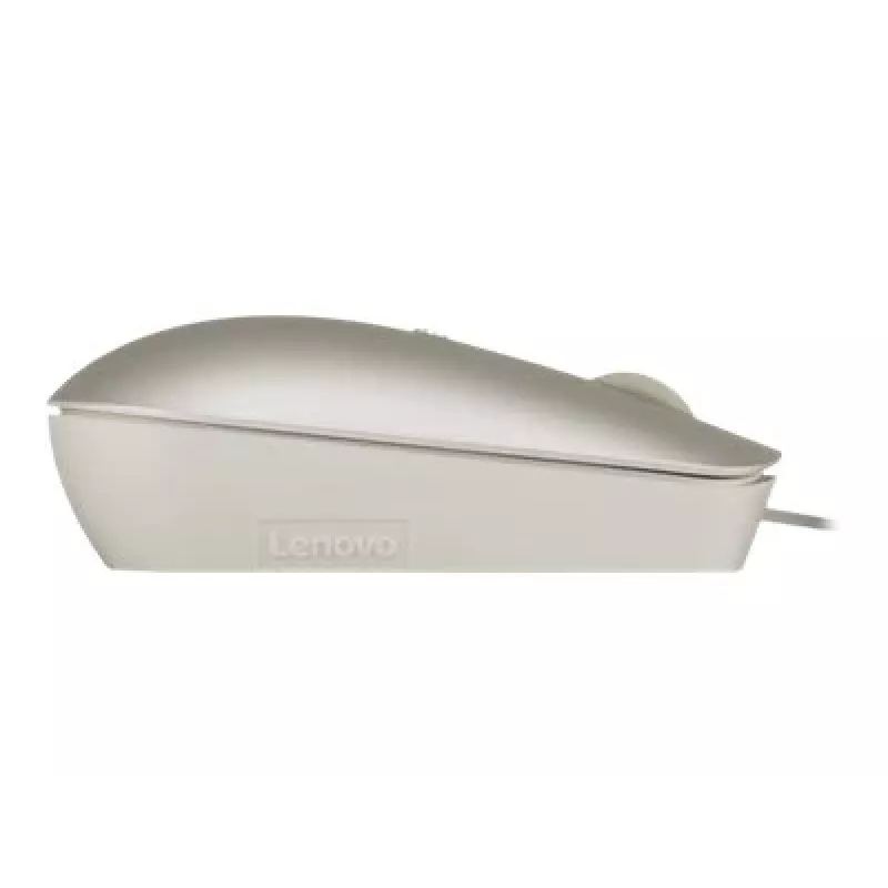 Mouse da ufficio con filo Lenovo 540 ambidestro USB Type-C ottico 2400 DPI sabbia