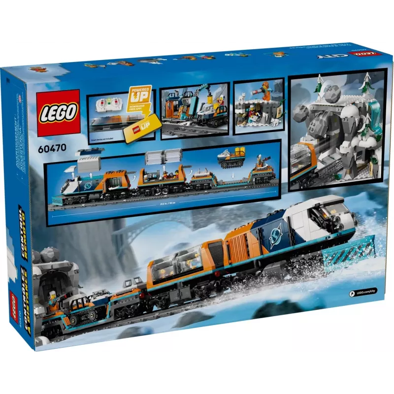 LEGO CITY 60470 Treno artico Polar Express degli esploratori