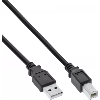 InLine Cavo USB 2.0 da A a B, nero, confezione bulk da 70 pezzi (B-34502X)