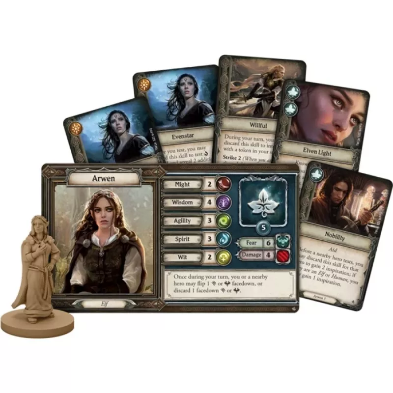 Asmodee Il Signore degli Anelli: Viaggi nella Terra di Mezzo - Sentieri Oscuri, gioco da tavolo