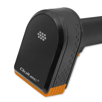 Lettore di codici a barre wireless QOLTEC 50878 1D/2D con base di ricarica