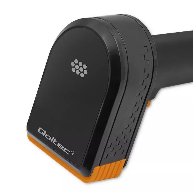 Lettore di codici a barre wireless QOLTEC 50878 1D/2D con base di ricarica