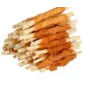 HILTON Chicken Wrap White Rawhide Stick snack per cani, bastoncini di pelle bianca avvolti nel pollo, 500 g