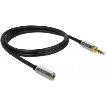Cavo audio 3,5 mm DeLOCK 85780 1 m nero grigio