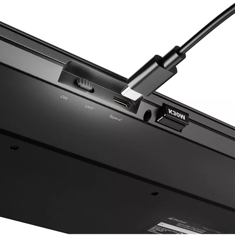 Sharkoon OfficePal K30W nero layout DE Rubberdome