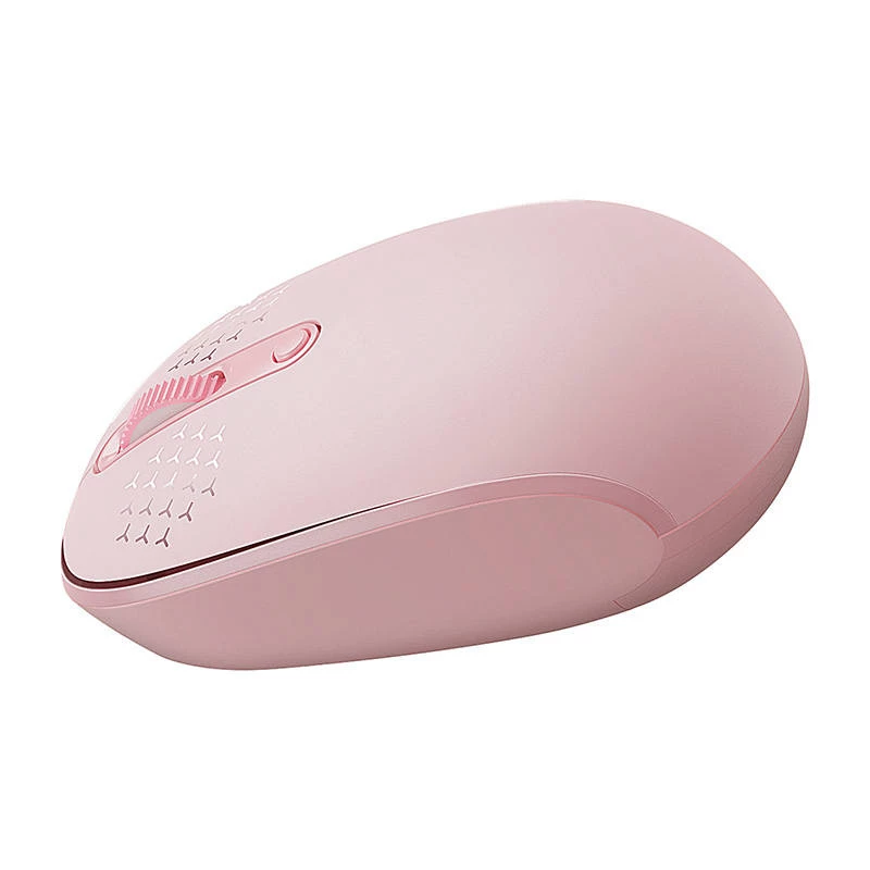 Mouse wireless Baseus F01B Tri-Mode 2.4G BT5.0 1600 DPI (rosa)