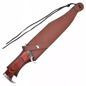 Coltello da sopravvivenza a lama fissa Cinema Classic CC-H3 Rambo III 425 mm, lama in acciaio, manico in Codura, fodero in pelle