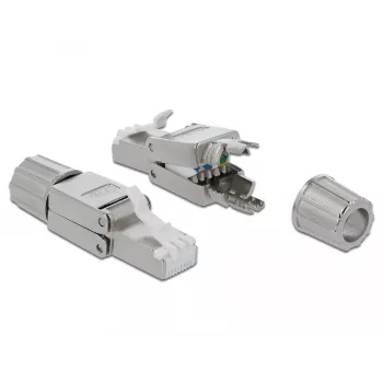 Connettore per cavi DeLOCK 86477 RJ-45 grigio