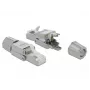 Connettore per cavi DeLOCK 86477 RJ-45 grigio
