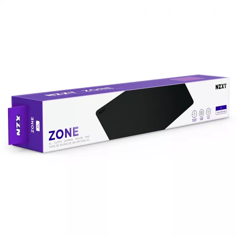 Tappetino mouse NZXT Zone XL 750x400mm nero MM-XLGSP-BK retail