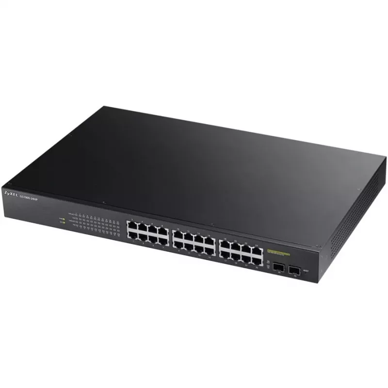Zyxel GS1900-24HP Managed Gigabit Ethernet (10/100/1000) 1U nero