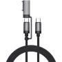Cavo USB 4smarts ComboCord 2m USB-C a USB-C/MagSafe 3 nero grigio