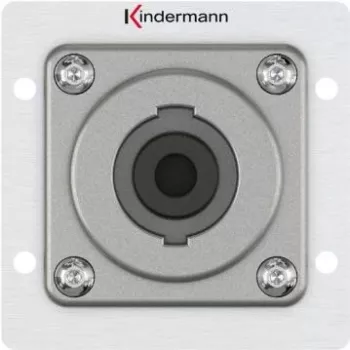 Connettore femmina Speakon Kindermann 7444000413 — 1 via alluminio, 50×50 mm, profondità 40 mm