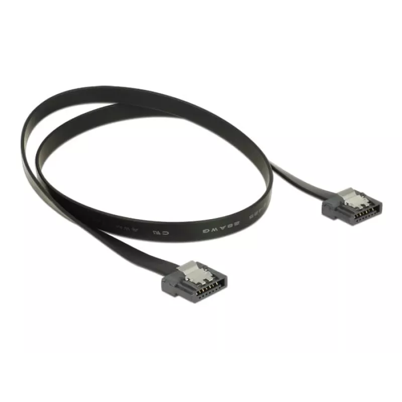 Cavo SATA DeLOCK 83841 0,5 m SATA III 7-Pin nero