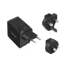 Caricabatterie da viaggio LogiLink PA0302 universale nero ricarica rapida AC