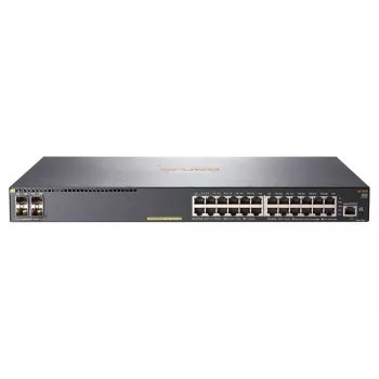 HPE - serie Aruba - switch - 2540 24G PoE+ 4SFP+ - managed - 24 x 10/100/1000 (PoE+) + 4 x 10 Gigabit Ethernet / 1 Gigabit Ethernet SFP+ - desktop, montaggio a rack, montaggio a parete