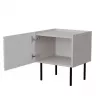 Comodino Cama LUCCA, cama meble, 47x40x52 cm, cashmere, MDF/truciolare, set da 2