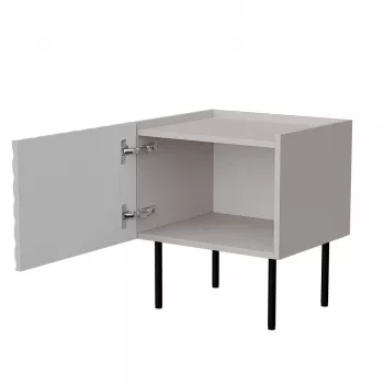 Comodino Cama LUCCA, cama meble, 47x40x52 cm, cashmere, MDF/truciolare, set da 2