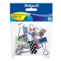 Clip per documenti Pelikan 700306 metallo colori assortiti 12 pezzi