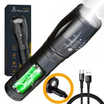 Torcia portatile Extralink EX.30707 nero SMD LED 10W USB