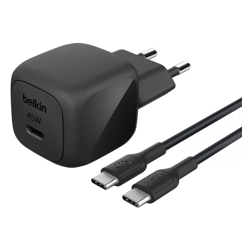 Caricabatterie USB-C Belkin BOOSTCHARGE 45W PD PPS - alimentatore compatto 45W USB-C PD PPS