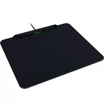 Razer | Tappetino gaming wireless con caricatore a disco, Hard Edition | HyperFlux V2 Wireless Charging System | Tappetino gaming | 360 x 311 mm | nero