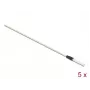 Delock 86781 Bastoncini per la pulizia della fibra ottica, 15 cm, bianco, 5 pz.