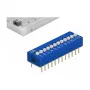 Interruttore DIP per circuiti stampati DELOCK 66388, plastica blu, 10 pz., 31,9×9,9×5,5 mm