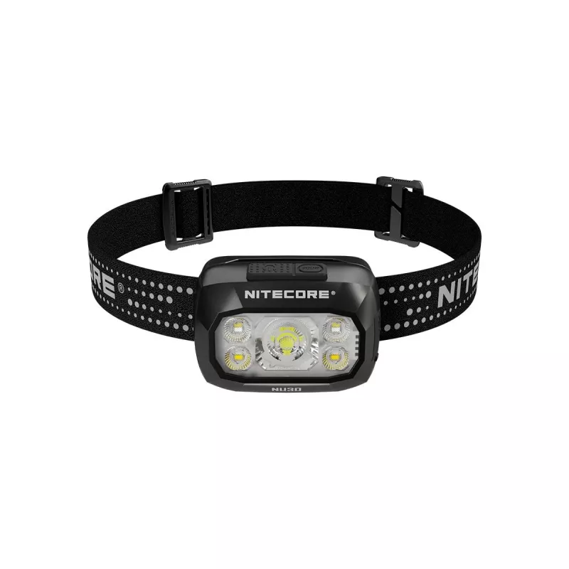Torcia frontale Nitecore NU30 — torcia frontale LED compatta e portatile, fino a 500 lumen, più livelli di potenza, modalità luce rossa