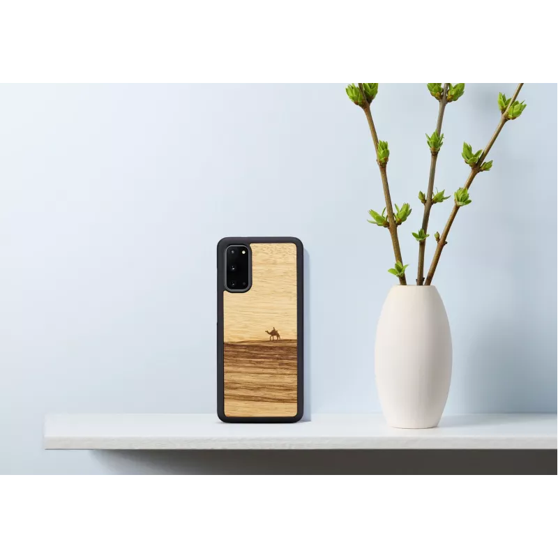 Custodia per smartphone Man and Wood Galaxy S20 Terra nero – cover protettiva per Samsung Galaxy S20