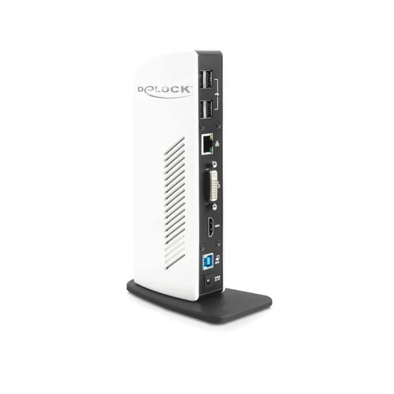 Dock per laptop DeLOCK 87568 con filo nero bianco
