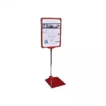 Espositore da tavolo Franken PSM A3 01 base in metallo per documenti A3, rosso