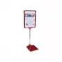 Espositore da tavolo Franken PSM A3 01 base in metallo per documenti A3, rosso