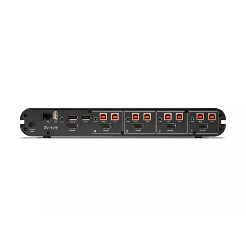 Belkin 4P Single Head DP/HDMI to DP/HDMI Video Secure DT KVM Switch PP4.0 (F1DN104KVM-UN-4)