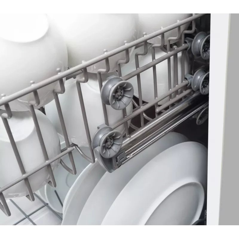 Amica DFM41E6qWMG lavastoviglie a libera installazione, 10 coperti, 6 programmi, 49 dB, classe energetica E, bianca