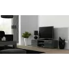 Mobile TV Cama Meble SOHO 140 — 1400×430×370 mm, piano superiore grigio (truciolare), struttura grigia