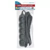 Ciabatta ESPERANZA ELK208K — 5 prese, cavo 3 m, nero