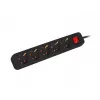 Prolunga elettrica Lanberg PS1-05F-0300-BK 3m 5 prese per interni nero