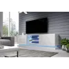 Mobile TV Cama QIU 200 MDF bianco lucido/bianco lucido